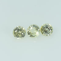 4.0 mm Natural Yellow Sapphire Loose Gemstone Round Cut