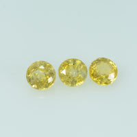4.0 mm Natural Yellow Sapphire Loose Gemstone Round Cut