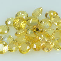 4.0 mm Natural Yellow Sapphire Loose Gemstone Round Cut