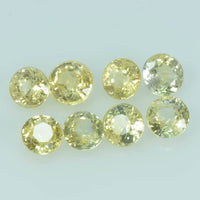 4.0 mm Natural Yellow Sapphire Loose Gemstone Round Cut