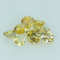 4.0 mm Natural Yellow Sapphire Loose Gemstone Round Cut