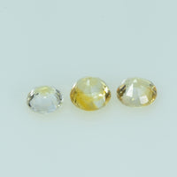 4.0 mm Natural Yellow Sapphire Loose Gemstone Round Cut