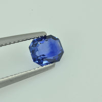 1.25 cts Natural Blue Sapphire Loose Gemstone Emerald Cut