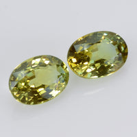 2.14 Cts Natural Fancy Sapphire Loose Pair Gemstone Oval Cut