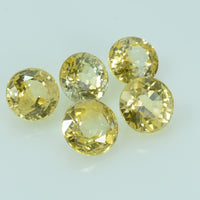 5.0 mm Natural Yellow Sapphire Loose Gemstone Round Cut