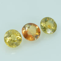 5.5 mm Natural Yellow Sapphire Loose Gemstone Round Cut