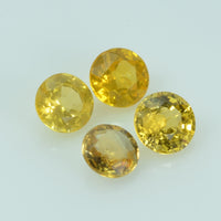 5.0 mm Natural Yellow Sapphire Loose Gemstone Round Cut