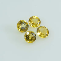 4.5 Mm Natural Yellow Sapphire Loose Gemstone Round Cut