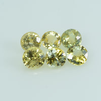 4.5 Mm Natural Yellow Sapphire Loose Gemstone Round Cut