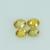 4.5 mm Natural Yellow Sapphire Loose Gemstone Round Cut
