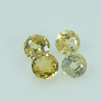 4.5 mm Natural Yellow Sapphire Loose Gemstone Round Cut