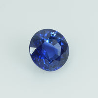 1.24 Cts Natural Blue Sapphire Loose Gemstone Round Cut