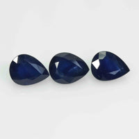9x7 MM Natural Blue Sapphire Loose Gemstone Pear Cut