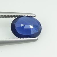 1.57 cts Natural Blue Sapphire Loose Gemstone Oval Cut