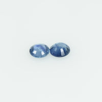 3.7 mm Natural Blue Sapphire Loose Gemstone Round Cut