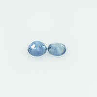 3.7 mm Natural Blue Sapphire Loose Gemstone Round Cut