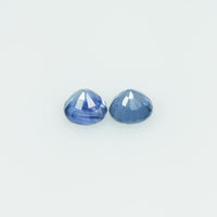 3.7 mm Natural Blue Sapphire Loose Gemstone Round Cut
