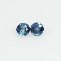 4 mm Natural Blue Sapphire Loose Gemstone Round Cut