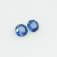 4 mm Natural Blue Sapphire Loose Gemstone Round Cut