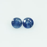 4 mm Natural Blue Sapphire Loose Gemstone Round Cut