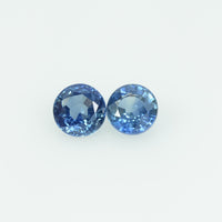 4 mm Natural Blue Sapphire Loose Gemstone Round Cut