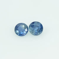 4 mm Natural Blue Sapphire Loose Gemstone Round Cut