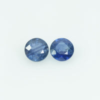 4 mm Natural Blue Sapphire Loose Gemstone Round Cut