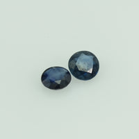 3.3 mm Natural Blue Sapphire Loose Gemstone Round Cut