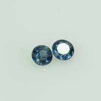 3.4 mm Natural Blue Sapphire Loose Gemstone Round Cut