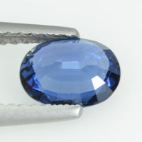 1.00 cts natural blue sapphire loose gemstone oval cut