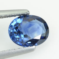 1.00 cts natural blue sapphire loose gemstone oval cut AGL Certified
