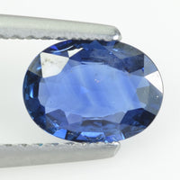 1.08 cts natural blue sapphire loose gemstone oval cut AGL Certified
