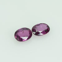5.5x4.00 mm Natural Thai Ruby Loose Gemstone Oval Cut
