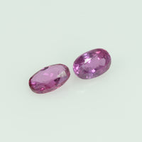 5.5X3.5 mm Natural Thai Ruby Loose Gemstone Oval Cut