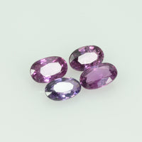 5x3 mm Lot Natural Thai Ruby Loose Gemstone Oval Cut