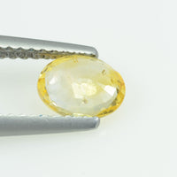 0.77 Cts Natural Yellow Sapphire Loose Gemstone Oval Cut