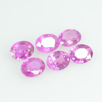 5x4 mm Natural Pink Sapphire Loose Gemstone oval Cut