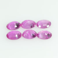 5x4 mm Natural Pink Sapphire Loose Gemstone oval Cut