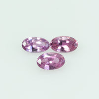 5x3 Natural Pink Sapphire Loose Gemstone oval Cut