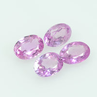 5x4 mm Natural Pink Sapphire Loose Gemstone oval Cut