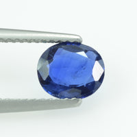1.25 Cts Natural Blue sapphire loose gemstone oval cut