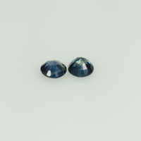 3.5-3.6 mm Natural Blue Sapphire Loose Pair Gemstone Round Cut