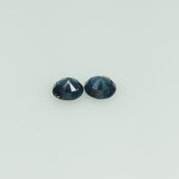 3.4 mm Natural Blue Sapphire Loose Gemstone Round Cut