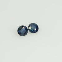 3.2 mm Natural Blue Sapphire Loose Gemstone Round Cut