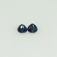 3.4 mm Natural Blue Sapphire Loose Gemstone Round Cut