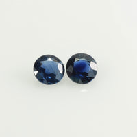 4.4 mm Natural Blue Sapphire Loose Gemstone Round Cut