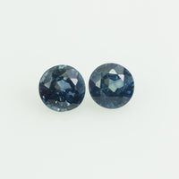 3.4 mm Natural Blue Sapphire Loose Gemstone Round Cut