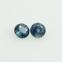 3.3 mm Natural Blue Sapphire Loose Gemstone Round Cut