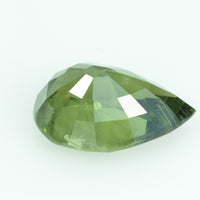 4.49 Cts Natural Green Sapphire Loose Gemstone Pear Cut