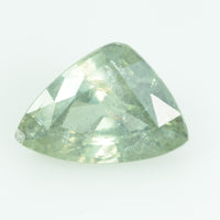 3.65 Cts Natural Green Sapphire Loose Gemstone Trillion Cut